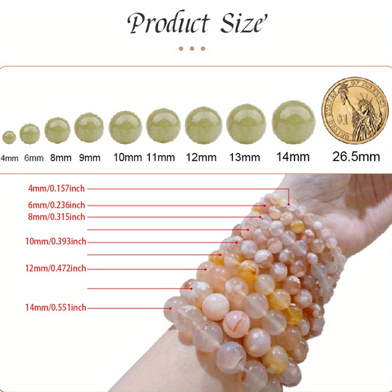 Natural Stone Square Sugar Beads for DIY Chain Accessories